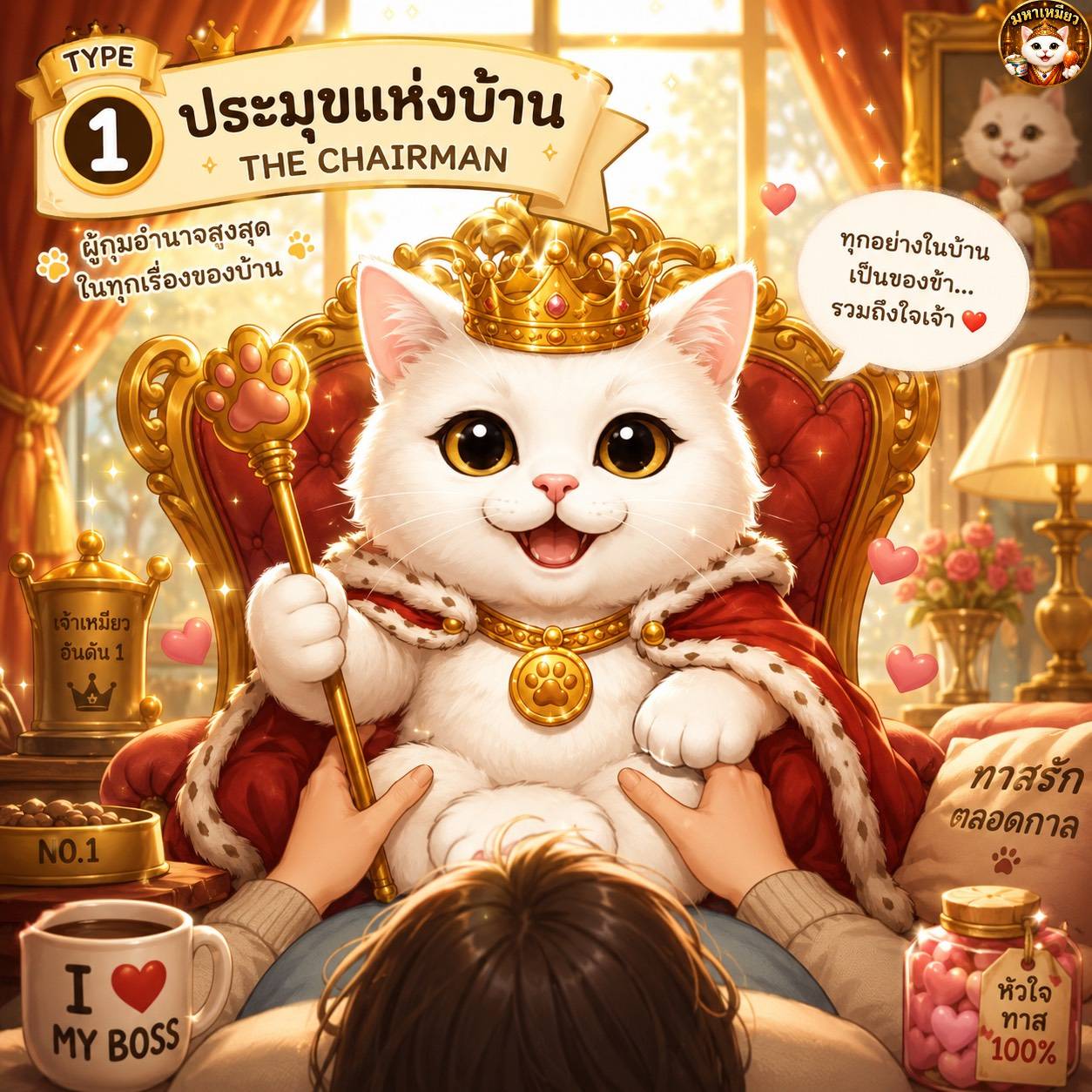 ไทป์ ประมุขแห่งบ้าน — การ์ดบุคลิกแมว mahameow